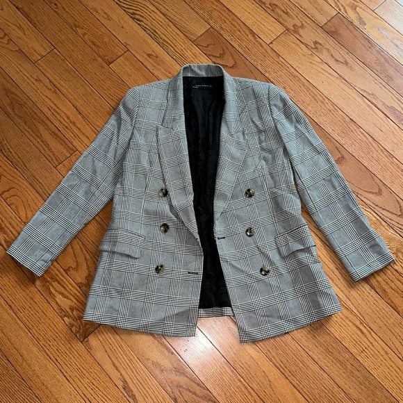 Zara Jackets & Blazers - 🔥🔥🔥Zara Houndstooth Double Breasted Blazer Jacket